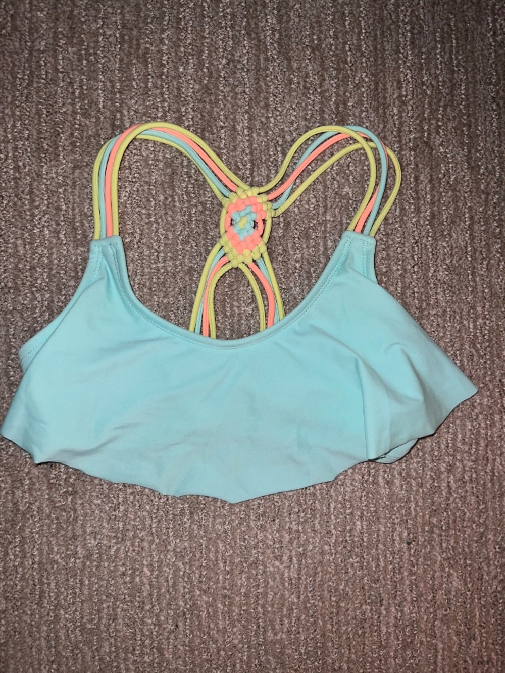 Xhilaration swim top size XS but fits juniors well